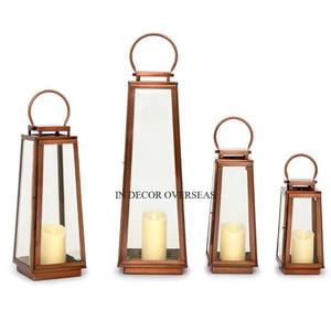 Wholesale Bulk Selling Best Quality Wooden Stainless Steel And Clear Glass Made <b>Candle</b> <b>Holder</b> <b>Lanterns</b> Wedding Decorative Supply - Product Image 3