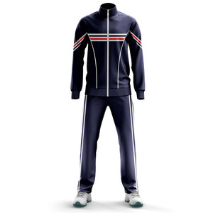 Chaqueta de chándal para hombre ajustada por transferencia de calor Premium 100% poliéster ligero color personalizado - Product Image 5