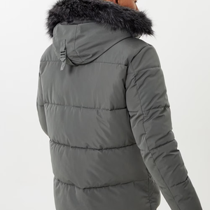 Parka d'hiver pour hommes sur mesure, grande taille, coupe-vent, imperméable, à capuche, respirante, longue, 100% polyester, vestes pour garçons - Product Image 6