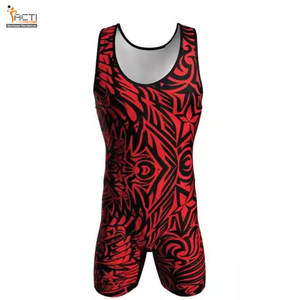 Maillots de lutte personnalisés en polyester 100% Nouveau design Service OEM Singlet de lutte grande taille - Product Image 1