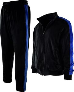 Hot Selling Casual Winter Hooded Sweat Suit Flared Sweatpants Hoodie Sets Solid 100% Cotton Breathable Windproof Tracksuit - Product Image 6