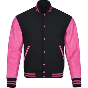 Nuevo 2025, venta al por mayor, fábrica, calidad profesional, ropa de calle de gran tamaño, chaquetas universitarias de béisbol para hombres - Product Image 1