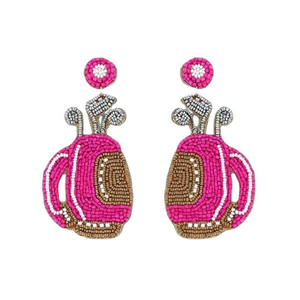 Pendientes Colgantes de Cactus con Cuentas Bordadas en Rosa y Verde, con un Toque de Elegancia y Estilo Hecho a Mano en India - Product Image 6