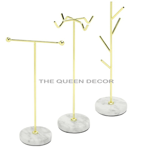 Soporte de joyería elegante Diseño moderno Soportes y organizadores de joyas de metal a precio atractivo Soporte de piso independiente - Product Image 4