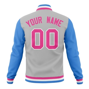 แจ็กเก็ตเลตเตอร์แมนแขนเสื้อหนังขนสัตว์เสื้อกันหนาวมหาวิทยาลัย - Product Image 6
