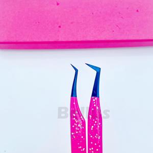 Pinzas de extensión de pestañas de embalaje personalizado Pinzas de pestañas de volumen de acero inoxidable con precios de fábrica competitivos - Product Image 5