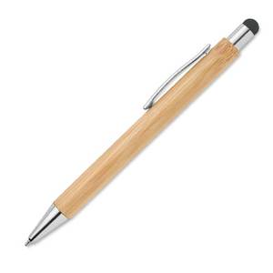 Bolígrafo Stylus de bambú ecológico con logotipo personalizado, regalo promocional corporativo para escritura con pantalla táctil - Product Image 4