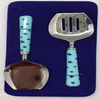 Restaurant Günstiges Besteck mit weißem Acryl griff Abendessen Gabel Löffel Messer Luxus Designer Edelstahl Besteck Set