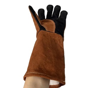 Gant de soudage en cuir de vachette résistant aux hautes températures spécial soudeur gant de travail anti-brûlure - Product Image 2
