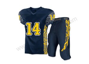 Diseño personalizado 100% poliéster fútbol americano Jersey uniforme para Niños Jóvenes y Adultos conjunto con logotipo de impresión ropa de fútbol - Product Image 2