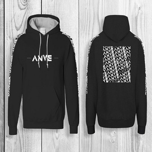 Wholesale <b>Men's</b> Oversized <b>Black</b> Cotton Pullover <b>Hoodie</b> With 3D Embroidery Custom Printing New Design Hoodies Fo <b>Men</b> - Product Image 3