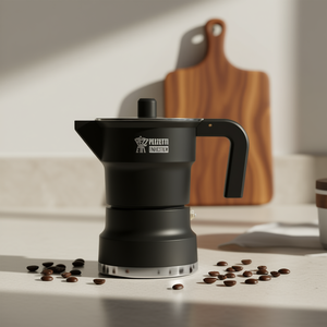 Cafetera de aluminio para café frío de 3 tazas SOLIDEXPRESS en negro ahumado (1655VNEW) - Product Image 3