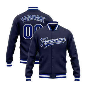 Chaquetas Varsity blancas para hombres Custom Plain Chenille bordado 100% All Wool Winter Lettermen chaqueta de invierno - Product Image 2