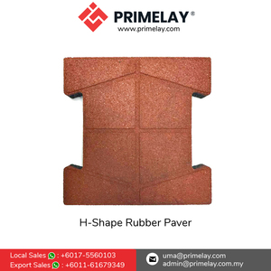 Pavé en caoutchouc antidérapant facile à installer en forme de H durable pour les ateliers de réparation automobile et les cours Revêtement de sol de qualité assurée - Product Image 4