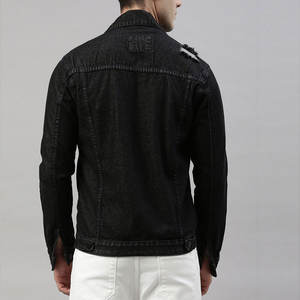 Veste en jean pour homme de la meilleure qualité à bas prix veste en jean pour homme de style de rue à séchage rapide - Product Image 4