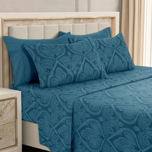 Juego de Sábanas de Microfibra de Lujo de 6 Piezas, Listo para Enviar, con Bolsillos Profundos y Efecto Refrigerante, 600 Hilos, Comodidad de Hotel, Diseño Paisley, Más Vendido - Product Image 2
