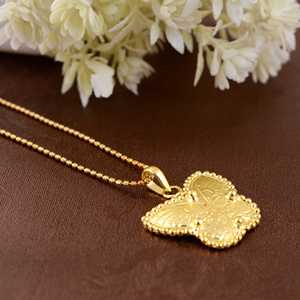 Collier Papillon Bohème Très Demandé, Pendentif Ethnique en Laiton pour Femme, Bijou Plaqué Or 18 carats pour Vente en Gros/OEM/ODM - Product Image 6
