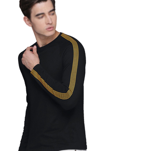 Nouveautés T-shirt à manches longues pour homme Fabricant Vente en gros Anti-froissement Vente chaude 100% coton Vêtements pour homme T-shirt pour homme - Product Image 3