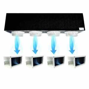 Kit Completo de Plenum de Poliuretano de 4 Zonas con Ventilación de Plenum, Flujo de Aire de 1110 CFM, Fácil Instalación para Sistemas HVAC - Product Image 1