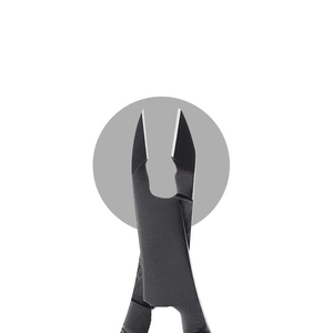 Pince à ongles à double ressort de couleur noire avec coupe-ongles à cuticules à pointe pointue pour une utilisation en salon directement du Pakistan - Product Image 4