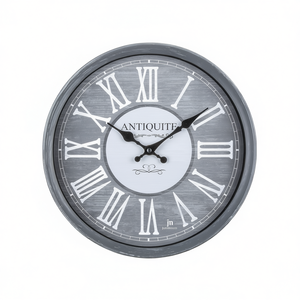 Reloj de Pared JUSTAMINUTE Gris Antiguo 00887TG 4x28cm, Estilo Clásico de la Antigua Europa - Product Image 2