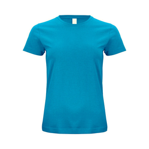 Camiseta Informal de Algodón Cómoda para Mujer, Fácil de Usar, Transpirable, de Punto, con Hombros Descubiertos Asimétricos, Media Manga, Logotipo Personalizado - Product Image 2