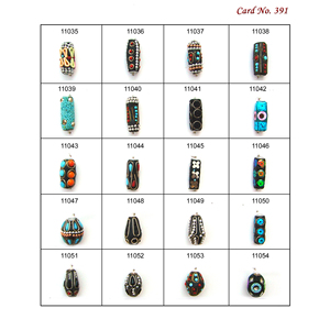 Perles de Cachemire uniques faites à la main au prix d'usine indien pour la fabrication de bracelets, magnifiques perles de Cachemire pour la fabrication de bijoux - Product Image 2