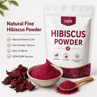 Poudre d'extrait d'hibiscus soluble dans l'eau, ingrédient de fleur de roselle, qualité alimentaire, vente en gros, approvisionnement direct usine
