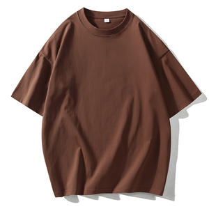 T-shirt personnalisé en coton 100% de haute qualité en gros pour hommes, t-shirt vierge lourd surdimensionné, impression de t-shirts pour hommes - Product Image 4