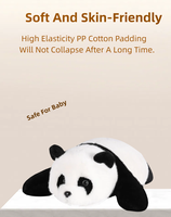 Peluche Panda Interactif Super Cool 2025 avec Recharge USB, Réponse Vocale IA, Oreilles Mobiles, Jouet en Peluche en Polyester Amusant, Ours en Peluche PP