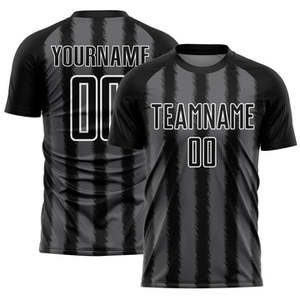 Camiseta de fútbol personalizada de secado rápido transpirable, uniformes de fútbol Unisex para adultos con nombres de jugadores, números, venta al por mayor, deportes de sublimación - Product Image 6