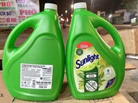 [Vietnam] Sunligh-t Matcha liquide vaisselle peut 3.6kg-savon à vaisselle détergent pour hôtel hôpital expédition rapide liquide de lavage de vaisselle