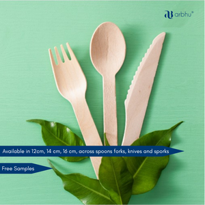 Cuillères en bois de bouleau polyvalentes de 110 mm, petites cuillères jetables pour remuer le café, les pots de yaourt et les accessoires de boutique de desserts biologiques - Product Image 5