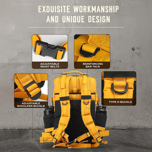 Mochila táctica para exteriores con impresión de logotipo personalizado, carcasa impermeable, cómodas correas de hombro y espacio de almacenamiento adicional - Product Image 4