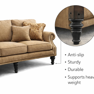 Solid Wood Traditional Turned Sofa <b>Legs</b> Premium Quality Durable Furniture <b>Legs</b> <b>for</b> Sofa Chair <b>Bed</b> Cabinet Living Room Bedroom - Product Image 2