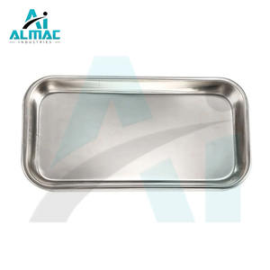 ถาดสแตนเลสสี่เหลี่ยมป้องกันสนิมเครื่องมือผ่าตัดทันตกรรมออกแบบโลโก้ได้ตามต้องการ - Product Image 6