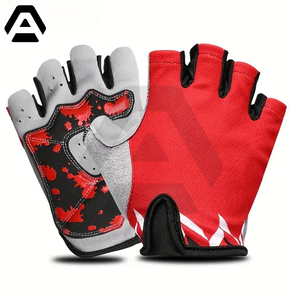 ถุงมือจักรยานบุด้วยเจลถุงมือครึ่งนิ้วดูดซับแรงกระแทกสำหรับการปั่นจักรยานบนถนนและภูเขาโดยอุตสาหกรรมที่น่าทึ่ง - Product Image 1