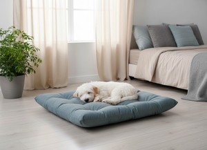เตียงสัตว์เลี้ยงรูปสี่เหลี่ยม “ปุคลิค” หมายเลข 2 ชิ้น (ขนาด 57*88*7 ซม.) - Product Image 6