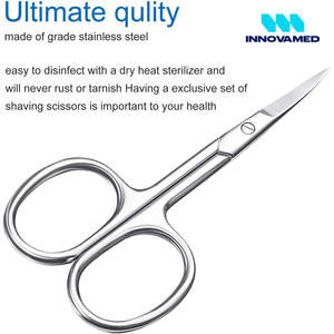 Ciseaux à ongles à cuticules de qualité supérieure Innovamed pour manucure et pédicure Outil de beauté de haute qualité Soins des ongles à lame tranchante incurvée - Product Image 4