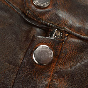 Chaqueta de cuero genuino de piel de vaca de la mejor calidad para hombres Temporada de invierno/otoño Transpirable y de secado rápido Personalizable - Product Image 4