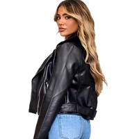 Chamarras de Cuero de Alta Calidad Hechas a la Medida para Mujer a Bajo Precio, Chamarras de Tallas Grandes para Mujer, Chamarras Ecológicas a Precio Económico