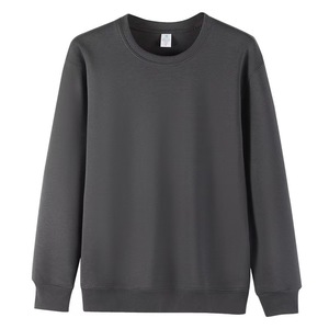 OEM logotipo personalizado bordado Diseño impreso Sudadera de cuello redondo grueso suelto casual pareja cálido color sólido sudadera - Product Image 4