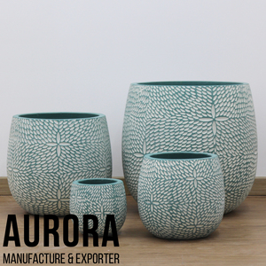 กระถางต้นไม้คอนกรีตสำหรับสวนกลางแจ้งทนทานพร้อมโลโก้ตามสั่ง - Product Image 2