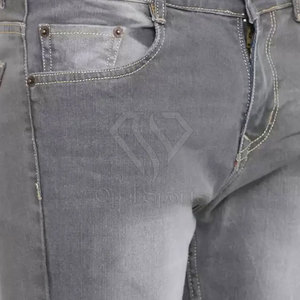 กางเกงยีนส์ผู้ชายแบบลำลองมีกระดุมน้ำหนักเบาสีออกแบบได้ตามต้องการ - Product Image 6
