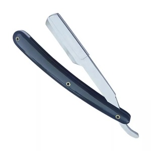 High Quality Barber Disposable Stainless Steel Straight <b>Razors</b> with Gold Plated <b>Single</b> Edge <b>Blades</b> - Product Image 6