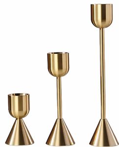 Luxury Selling <b>Brass</b> Metal <b>Candle</b> <b>Holder</b> Wedding Home Hotel Decoration Centerpiece Bedside Candlestick Cheap Price Candelabra - Product Image 2