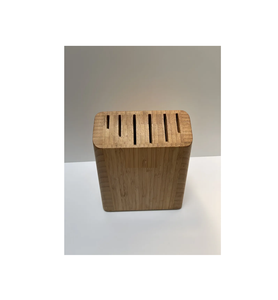 Porte-couteau en bois design Avec support en acier inoxydable pour cuisine restaurant stockage porte-couteau en bois d'acacia couleur bois naturel - Product Image 3