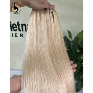 Pelo virgen con cutícula, la mejor calidad, pelo rubio liso de doble estiramiento, mechones de pelo vietnamita sin procesar - Product Image 6