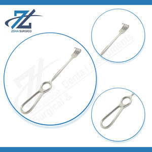 Rétracteur manuel de haute qualité (Volkmann) 203 mm de long, à pointe arrondie, 3 branches, instruments chirurgicaux en acier inoxydable, certifié CE - Product Image 4