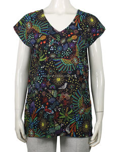 2024 nouveau été femmes luxe qualité T-Shirt personnalisé impression numérique Patchwork OEM Service prix de gros - Product Image 3